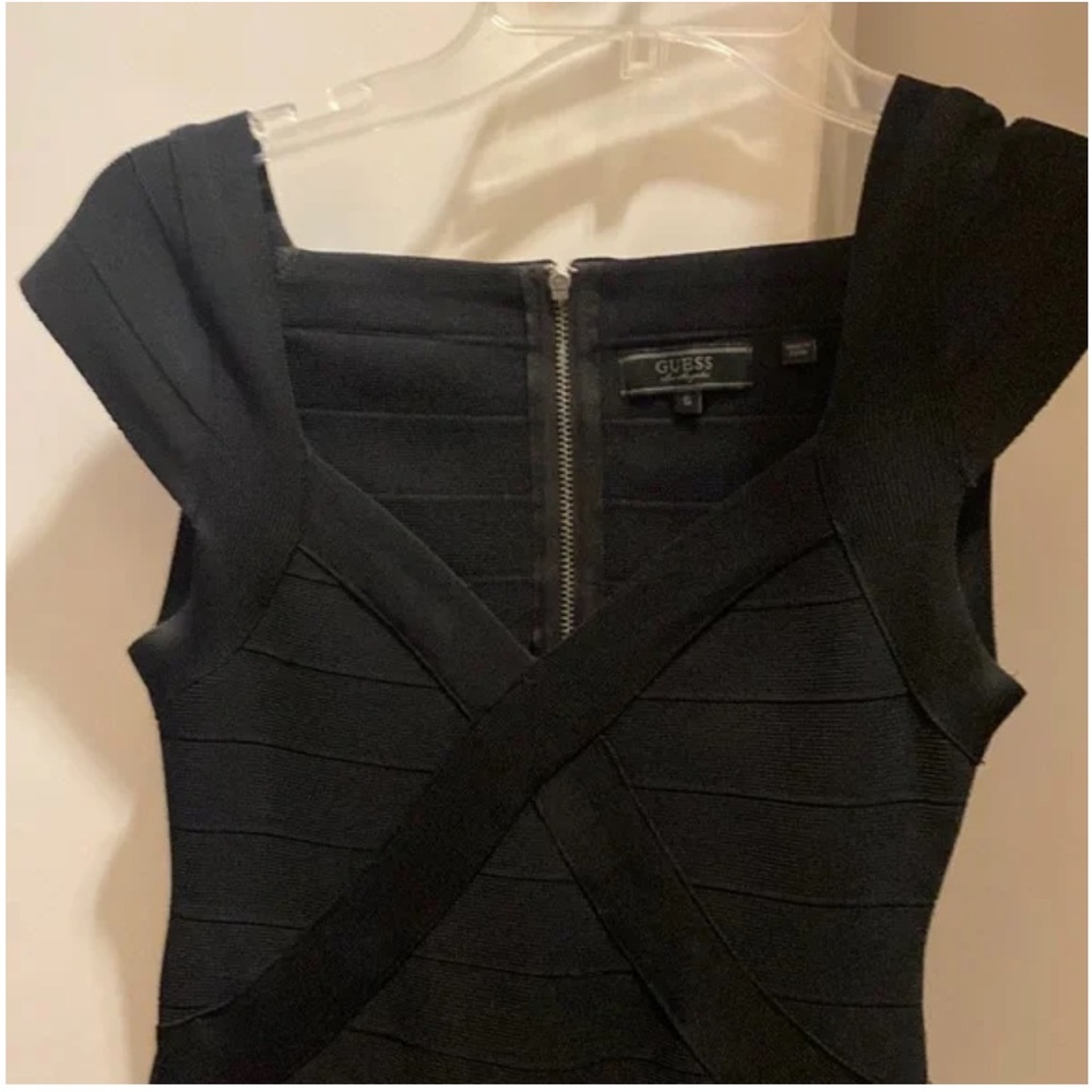 Elegant Black Bandage Dress - Picture 2 of 9